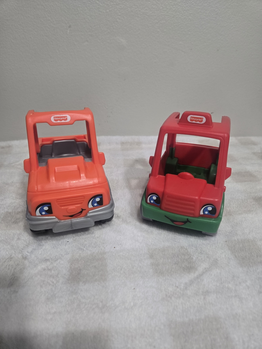 Fisher-Price Red and Orange Laugh & Learn Toy Cars - Set of 2
